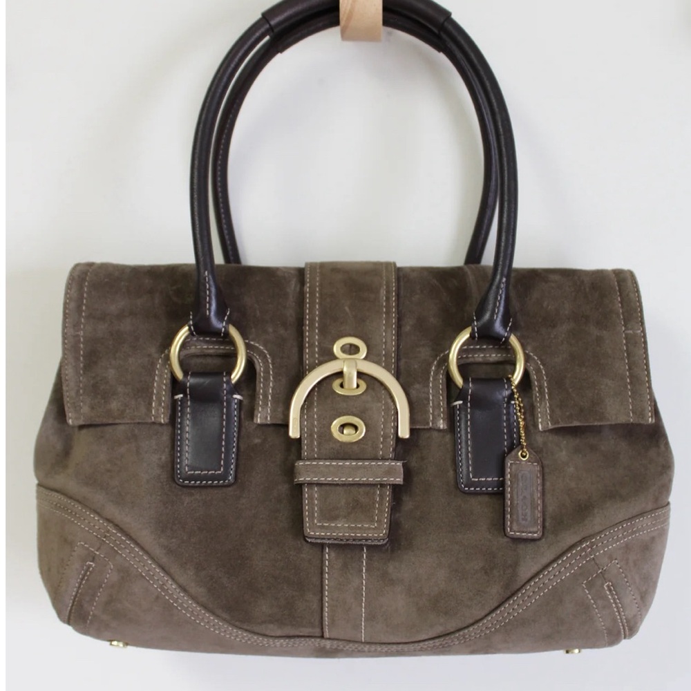 Coach SOHO Hampton Brown Suede Shoulder Bag